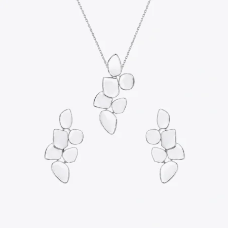 The Pebble Cluster Silver Set