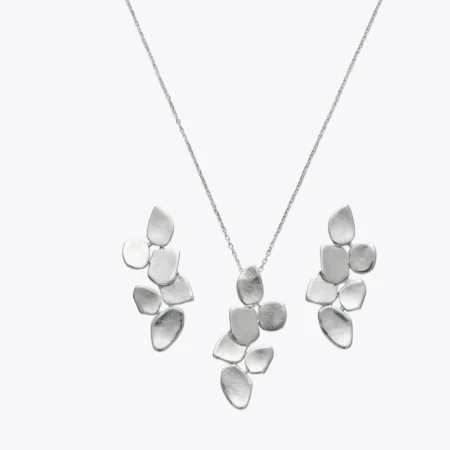 The Pebble Cluster Silver Set
