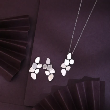 The Pebble Cluster Silver Set