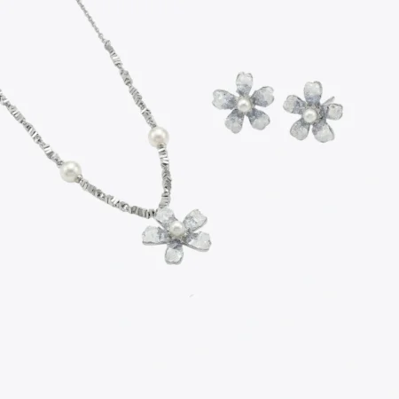 ALENCIA Frosted Floral Pearl Set