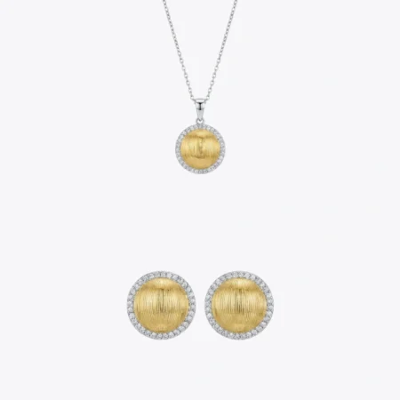 ALENCIA Timeless Silver Grace Necklace & Ring Set