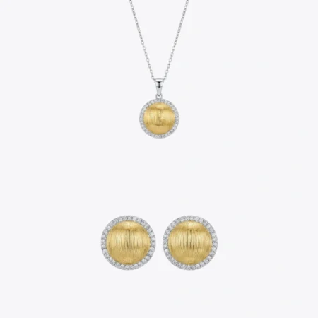 ALENCIA Timeless Silver Grace Necklace & Ring Set