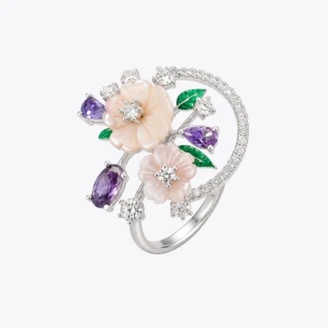 Blossom Amethyst Garden Ring