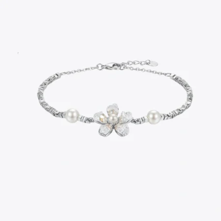 Blossom Pearl 925 Silver Bracelet
