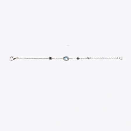 Aqua Droplet Charm Bracelet