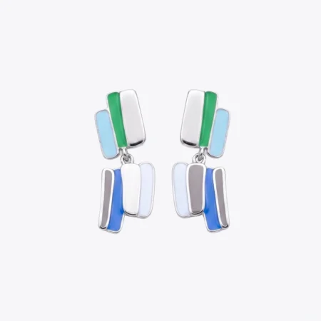 Multicolor Bar Drop Earrings