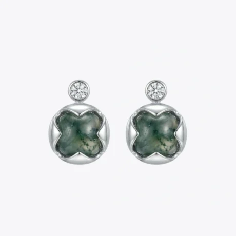 Silver Flow Drop Earrings