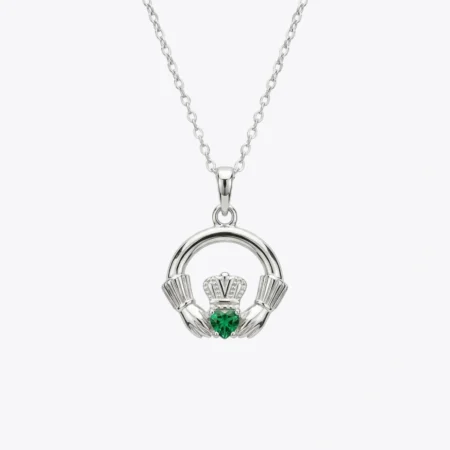 Silver Puffy Heart Pendant Necklace