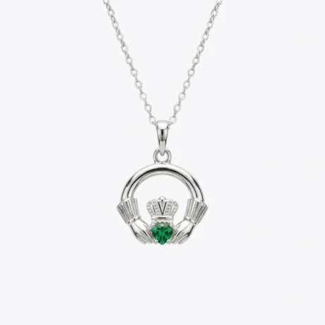 Silver Puffy Heart Pendant Necklace