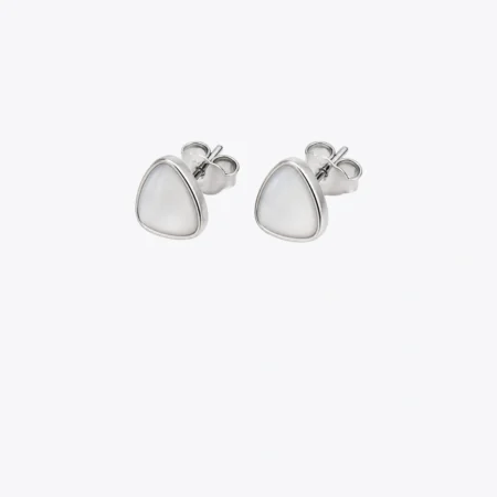Pearl Dewdrop Silver Stud Earrings