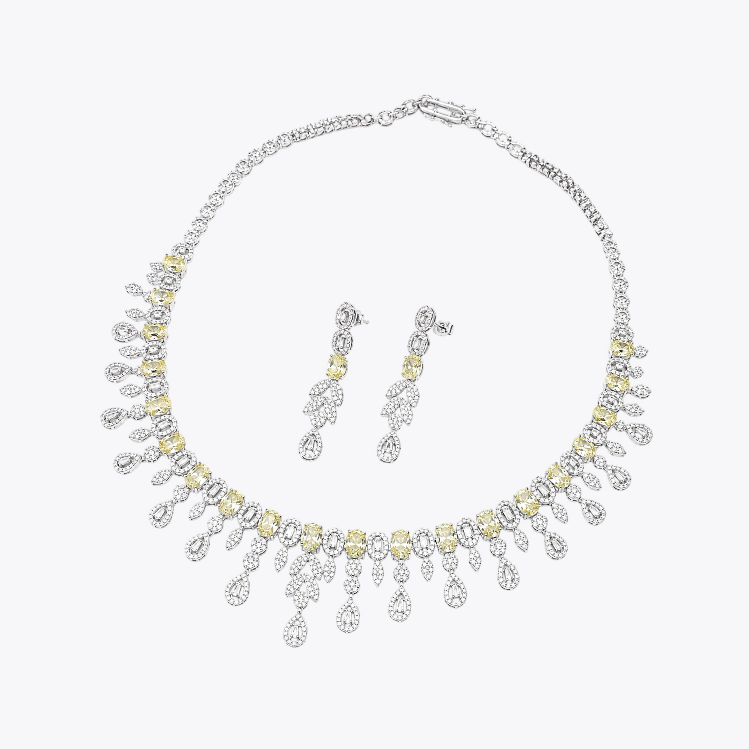 Alencia Golden Dewfall Necklace Set - Image 3